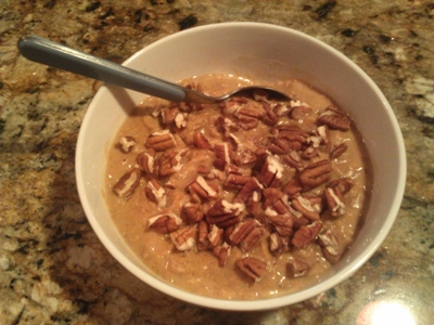 pumpkin pie oatmeal