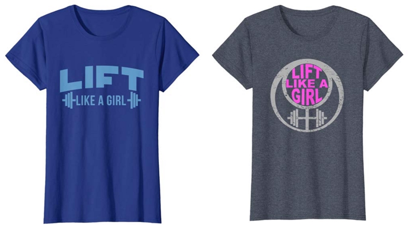 lift like a girl apparel on amazon